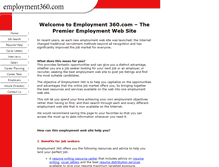 Tablet Screenshot of employment360.com